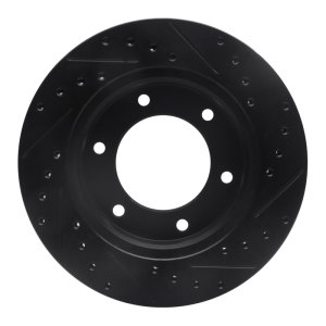 Honda Passport Brake Rotor (1) - Front Left - DFC - Drilled & Slotted - Black - `01-`04 Honda Passport Brake Rotor (1) - Front Left - DFC - Drilled & Slotted - Black - `01-`04