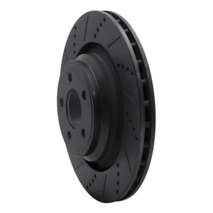Chrysler 300 Brake Rotor (1) - Rear Left - DFC - Drilled & Slotted - Black - `05-`23 Chrysler 300 Brake Rotor (1) - Rear Left - DFC - Drilled & Slotted - Black - `05-`23