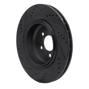 Chrysler 300 Brake Rotor (1) - Rear Right - DFC - Drilled & Slotted - Black - `05-`23
