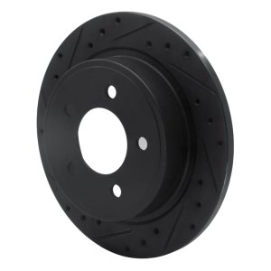 Chrysler Pacifica Brake Rotor (1) - Rear Left - DFC - Drilled & Slotted - Black - `04-`08