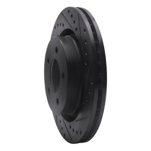 Chrysler Concorde Brake Rotor (1) - Front Right - DFC - Drilled & Slotted - Black - `99-`04