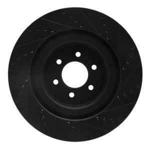 Dodge Viper Brake Rotor (1) - Front Left - DFC - Drilled & Slotted - Black - `03-`17 Dodge Viper Brake Rotor (1) - Front Left - DFC - Drilled & Slotted - Black - `03-`17