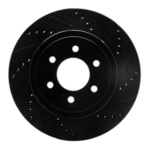 Dodge Dakota Brake Rotor (1) - Front Right - DFC - Drilled & Slotted - Black - `03-`04 Dodge Dakota Brake Rotor (1) - Front Right - DFC - Drilled & Slotted - Black - `03-`04