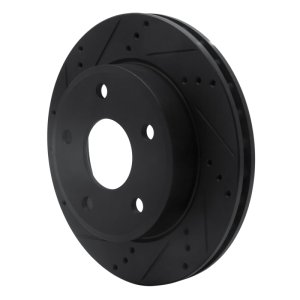 Dodge Dakota Brake Rotor (1) - Front Left - DFC - Drilled & Slotted - Black - `05-`11 Dodge Dakota Brake Rotor (1) - Front Left - DFC - Drilled & Slotted - Black - `05-`11