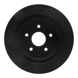 Dodge Ram 1500 Brake Rotor (1) - Rear Right - DFC - Drilled & Slotted - Black - `04-`06 Dodge Ram 1500 Brake Rotor (1) - Rear Right - DFC - Drilled & Slotted - Black - `04-`06