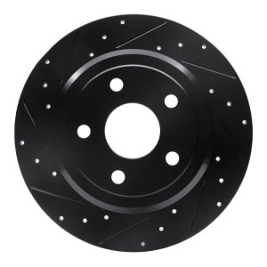 Dodge Durango Brake Rotor (1) - Rear Left - DFC - Drilled & Slotted - Black - `11-`22 Dodge Durango Brake Rotor (1) - Rear Left - DFC - Drilled & Slotted - Black - `11-`22