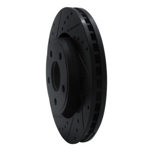 Dodge Durango Brake Rotor (1) - Front Left - DFC - Drilled & Slotted - Black - `11-`22