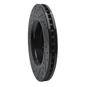 Dodge Durango Brake Rotor (1) - Front Right - DFC - Drilled & Slotted - Black - `11-`22