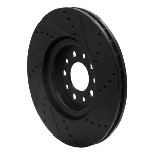 Alfa Romeo TONALE Brake Rotor (1) - Front Left - DFC - Drilled & Slotted - Black - `14-`25