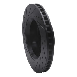 Dodge Nitro Brake Rotor (1) - Front Right - DFC - Drilled & Slotted - Black - `07-`12