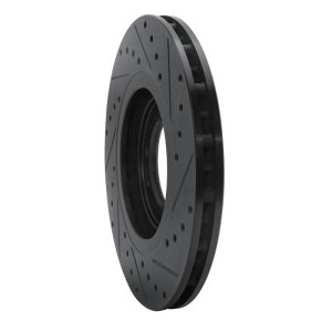 Hummer H1 Brake Rotor (1) - Front Left/Rear Left - DFC - Drilled & Slotted - Black - `96-`06