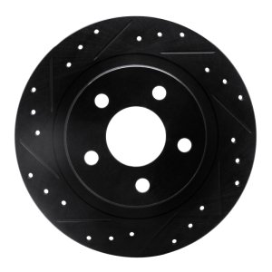 Buick Park Avenue Brake Rotor (1) - Rear Left - DFC - Drilled & Slotted - Black - `98-`05 Buick Park Avenue Brake Rotor (1) - Rear Left - DFC - Drilled & Slotted - Black - `98-`05