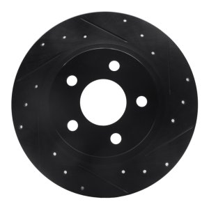 Buick Park Avenue Brake Rotor (1) - Rear Right - DFC - Drilled & Slotted - Black - `98-`05 Buick Park Avenue Brake Rotor (1) - Rear Right - DFC - Drilled & Slotted - Black - `98-`05