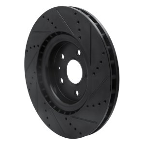 Buick Regal Brake Rotor (1) - Front Left - DFC - Drilled & Slotted - Black - `09-`17