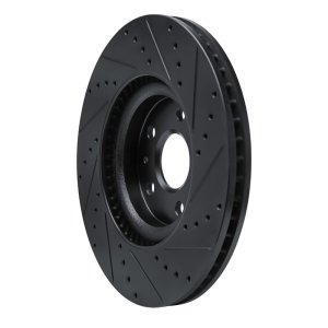 Buick Regal Brake Rotor (1) - Front Left - DFC - Drilled & Slotted - Black - `13-`19