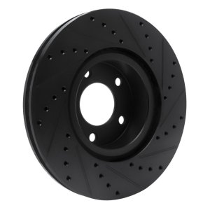Cadillac Catera Brake Rotor (1) - Front Left - DFC - Drilled & Slotted - Black - `97-`01 Cadillac Catera Brake Rotor (1) - Front Left - DFC - Drilled & Slotted - Black - `97-`01
