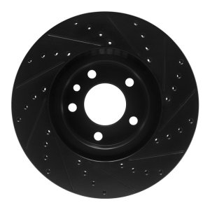 Cadillac Catera Brake Rotor (1) - Front Left - DFC - Drilled & Slotted - Black - `97-`01 Cadillac Catera Brake Rotor (1) - Front Left - DFC - Drilled & Slotted - Black - `97-`01