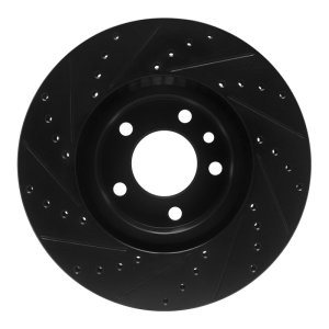 Cadillac Catera Brake Rotor (1) - Front Right - DFC - Drilled & Slotted - Black - `97-`01 Cadillac Catera Brake Rotor (1) - Front Right - DFC - Drilled & Slotted - Black - `97-`01