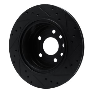 Cadillac Catera Brake Rotor (1) - Rear Left - DFC - Drilled & Slotted - Black - 2001