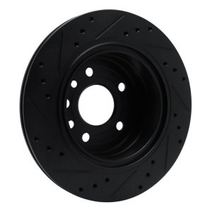 Cadillac Catera Brake Rotor (1) - Rear Right - DFC - Drilled & Slotted - Black - 2001 Cadillac Catera Brake Rotor (1) - Rear Right - DFC - Drilled & Slotted - Black - 2001