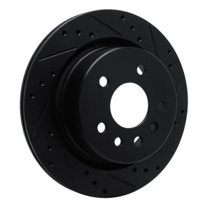 Cadillac Catera Brake Rotor (1) - Rear Right - DFC - Drilled & Slotted - Black - 2001 Cadillac Catera Brake Rotor (1) - Rear Right - DFC - Drilled & Slotted - Black - 2001