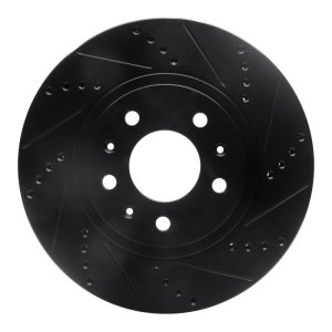 Cadillac CTS Brake Rotor (1) - Front Right - DFC - Drilled & Slotted - Black - `03-`07 Cadillac CTS Brake Rotor (1) - Front Right - DFC - Drilled & Slotted - Black - `03-`07