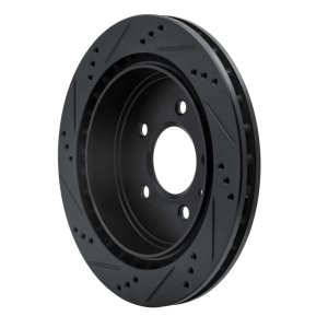 Cadillac STS Brake Rotor (1) - Rear Right - DFC - Drilled & Slotted - Black - `03-`11