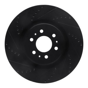 Cadillac CTS Brake Rotor (1) - Front Left - DFC - Drilled & Slotted - Black - `04-`11 Cadillac CTS Brake Rotor (1) - Front Left - DFC - Drilled & Slotted - Black - `04-`11