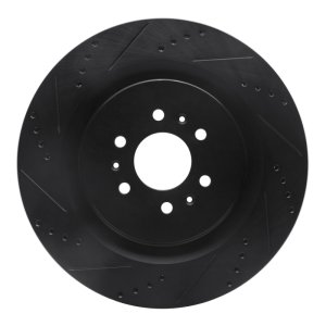 Cadillac CTS Brake Rotor (1) - Rear Left - DFC - Drilled & Slotted - Black - `04-`11 Cadillac CTS Brake Rotor (1) - Rear Left - DFC - Drilled & Slotted - Black - `04-`11