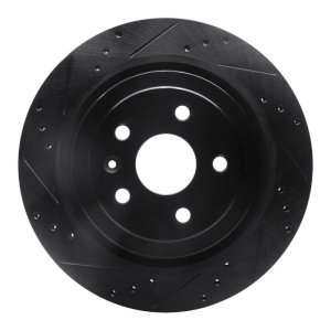 Cadillac CTS Brake Rotor (1) - Rear Left - DFC - Drilled & Slotted - Black - `08-`14 Cadillac CTS Brake Rotor (1) - Rear Left - DFC - Drilled & Slotted - Black - `08-`14