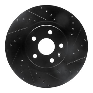 Cadillac CTS Brake Rotor (1) - Front Right - DFC - Drilled & Slotted - Black - `08-`17 Cadillac CTS Brake Rotor (1) - Front Right - DFC - Drilled & Slotted - Black - `08-`17