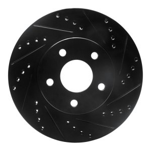 Chevrolet Cobalt Brake Rotor (1) - Front Right - DFC - Drilled & Slotted - Black - `07-`10 Chevrolet Cobalt Brake Rotor (1) - Front Right - DFC - Drilled & Slotted - Black - `07-`10