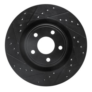 Chevrolet HHR Brake Rotor (1) - Front Left - DFC - Drilled & Slotted - Black - `07-`10