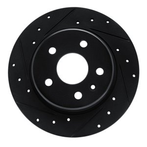 Chevrolet Cruze Brake Rotor (1) - Rear Left - DFC - Drilled & Slotted - Black - `16-`23