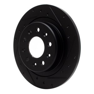 Buick Envista Brake Rotor (1) - Rear Right - DFC - Drilled & Slotted - Black - `16-`25