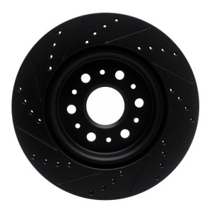 Buick Enclave Brake Rotor (1) - Rear Right - DFC - Drilled & Slotted - Black - `17-`25 Buick Enclave Brake Rotor (1) - Rear Right - DFC - Drilled & Slotted - Black - `17-`25