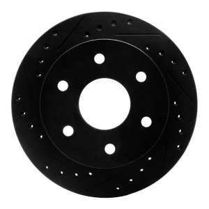 Cadillac Escalade Brake Rotor (1) - Front Left - DFC - Drilled & Slotted - Black - `88-`00