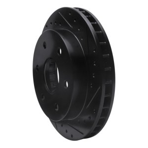 Cadillac Escalade Brake Rotor (1) - Front Right - DFC - Drilled & Slotted - Black - `88-`00 Cadillac Escalade Brake Rotor (1) - Front Right - DFC - Drilled & Slotted - Black - `88-`00