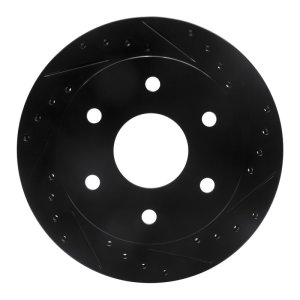 Cadillac Escalade Brake Rotor (1) - Front Right - DFC - Drilled & Slotted - Black - `88-`00