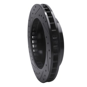 Cadillac Escalade Brake Rotor (1) - Front Right - DFC - Drilled & Slotted - Black - `88-`00 Cadillac Escalade Brake Rotor (1) - Front Right - DFC - Drilled & Slotted - Black - `88-`00