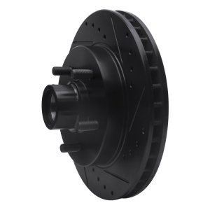 Chevrolet Express 1500 Brake Rotor (1) - Front Right - DFC - Drilled & Slotted - Black - `92-`02