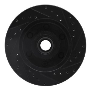 Chevrolet Express 2500 Brake Rotor (1) - Front Left - DFC - Drilled & Slotted - Black - `94-`02