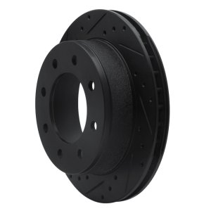 Chevrolet Silverado 1500 Brake Rotor (1) - Rear Left - DFC - Drilled & Slotted - Black - `99-`25