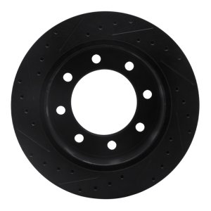 Chevrolet Express 3500 Brake Rotor (1) - Rear Right - DFC - Drilled & Slotted - Black - `99-`20