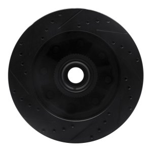 Chevrolet Express 2500 Brake Rotor (1) - Front Right - DFC - Drilled & Slotted - Black - `01-`02