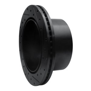 Chevrolet Silverado 3500 Brake Rotor (1) - Rear Left - DFC - Drilled & Slotted - Black - `01-`10