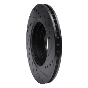 Ford Ikon Brake Rotor (1) - Front Left - DFC - Drilled & Slotted - Black - `00-`15