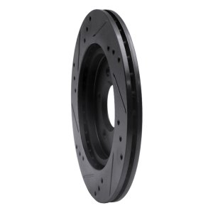 Ford Thunderbird Brake Rotor (1) - Rear Right - DFC - Drilled & Slotted - Black - `00-`06