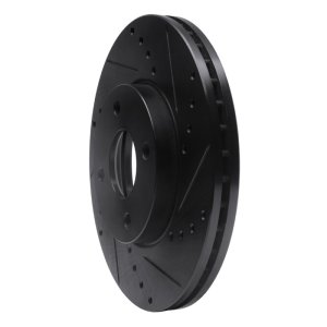 Ford EcoSport Brake Rotor (1) - Front Right - DFC - Drilled & Slotted - Black - `05-`12