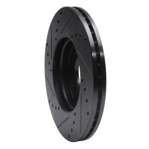 Ford EcoSport Brake Rotor (1) - Front Right - DFC - Drilled & Slotted - Black - `05-`12